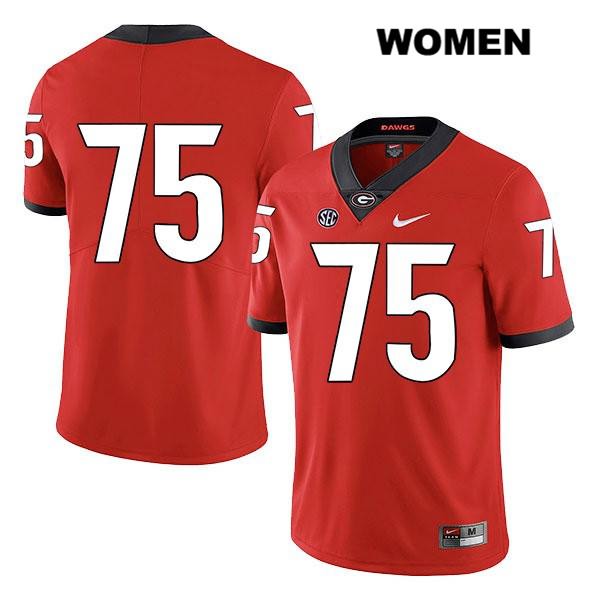 Georgia Bulldogs Women's Owen Condon #75 NCAA No Name Legend Authentic Red Nike Stitched College Football Jersey NVY1256FZ